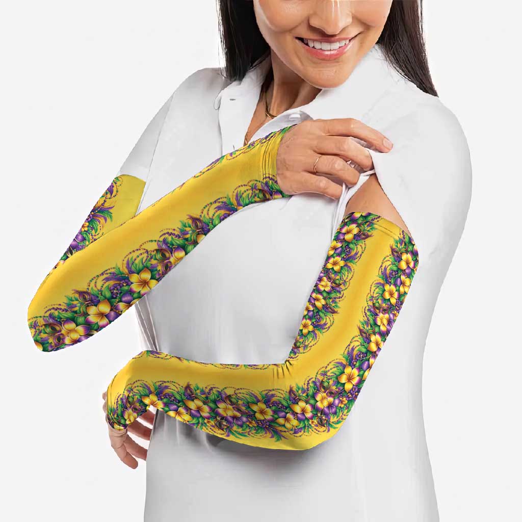 Aloha Hawaii Mardi Gras Arm Sleeves Gold Style LT05 - Polynesian Pride