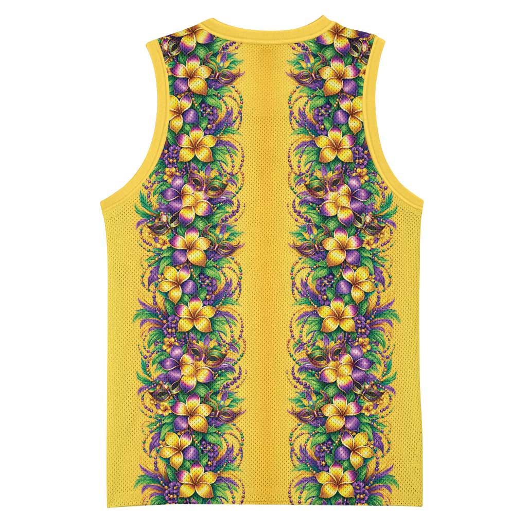 Aloha Hawaii Mardi Gras Basketball Jersey Gold Style LT05 - Polynesian Pride