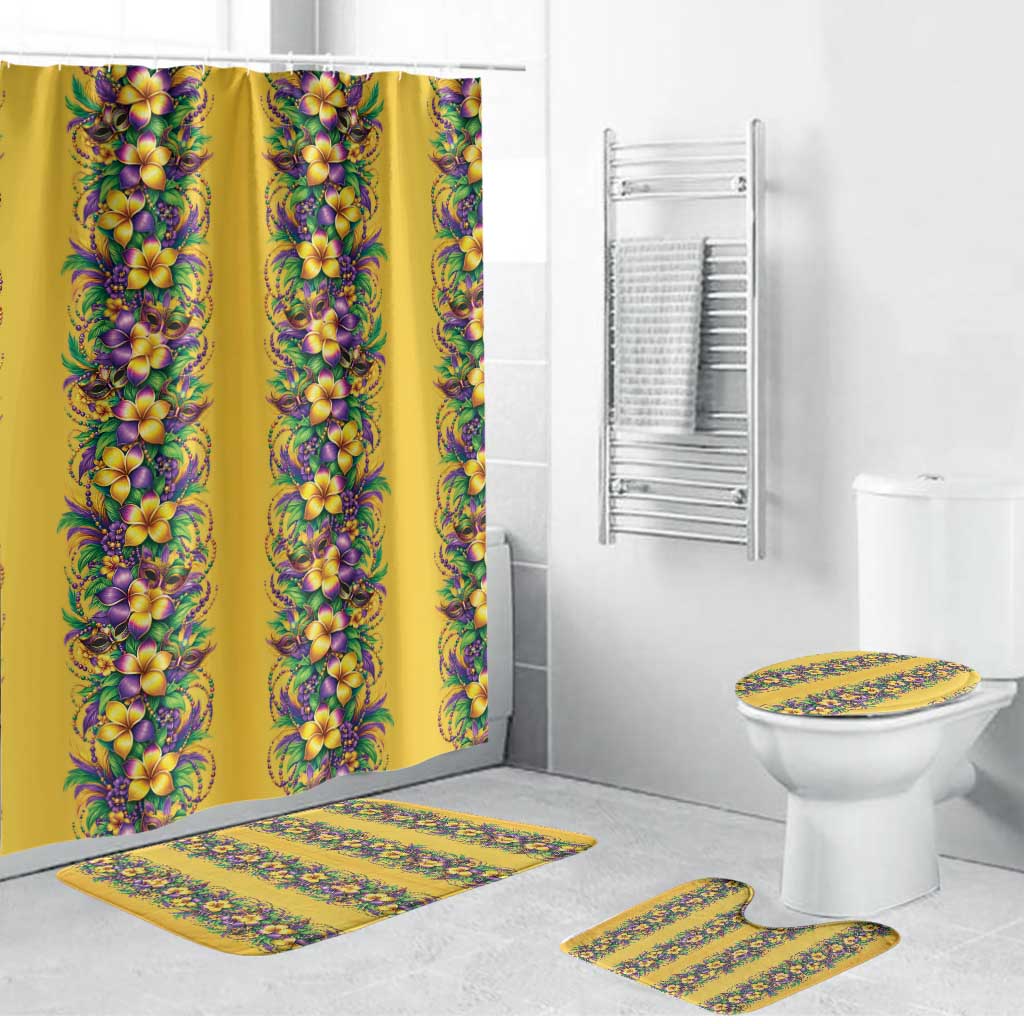 Aloha Hawaii Mardi Gras Bathroom Set Gold Style LT05 Bathroom Set (4 pcs) Gold - Polynesian Pride