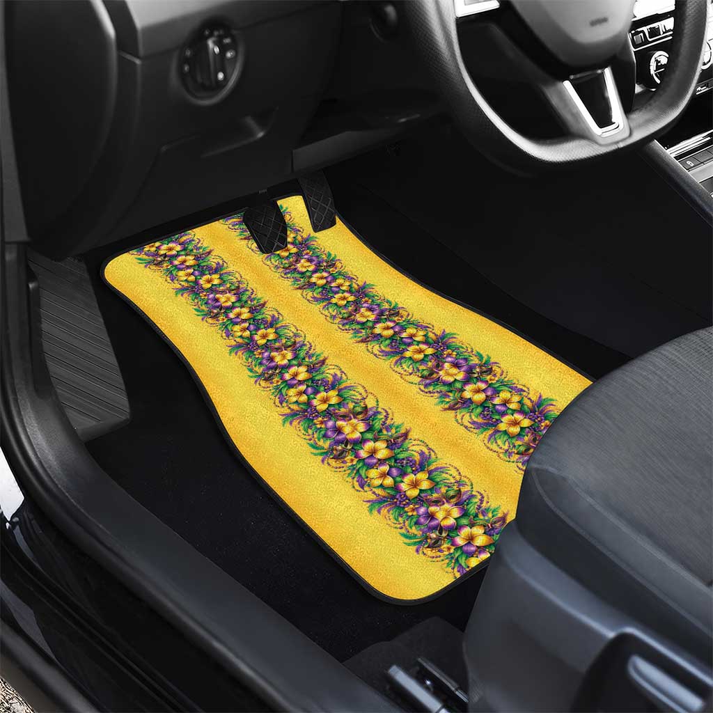 Aloha Hawaii Mardi Gras Car Mats Gold Style LT05 - Polynesian Pride