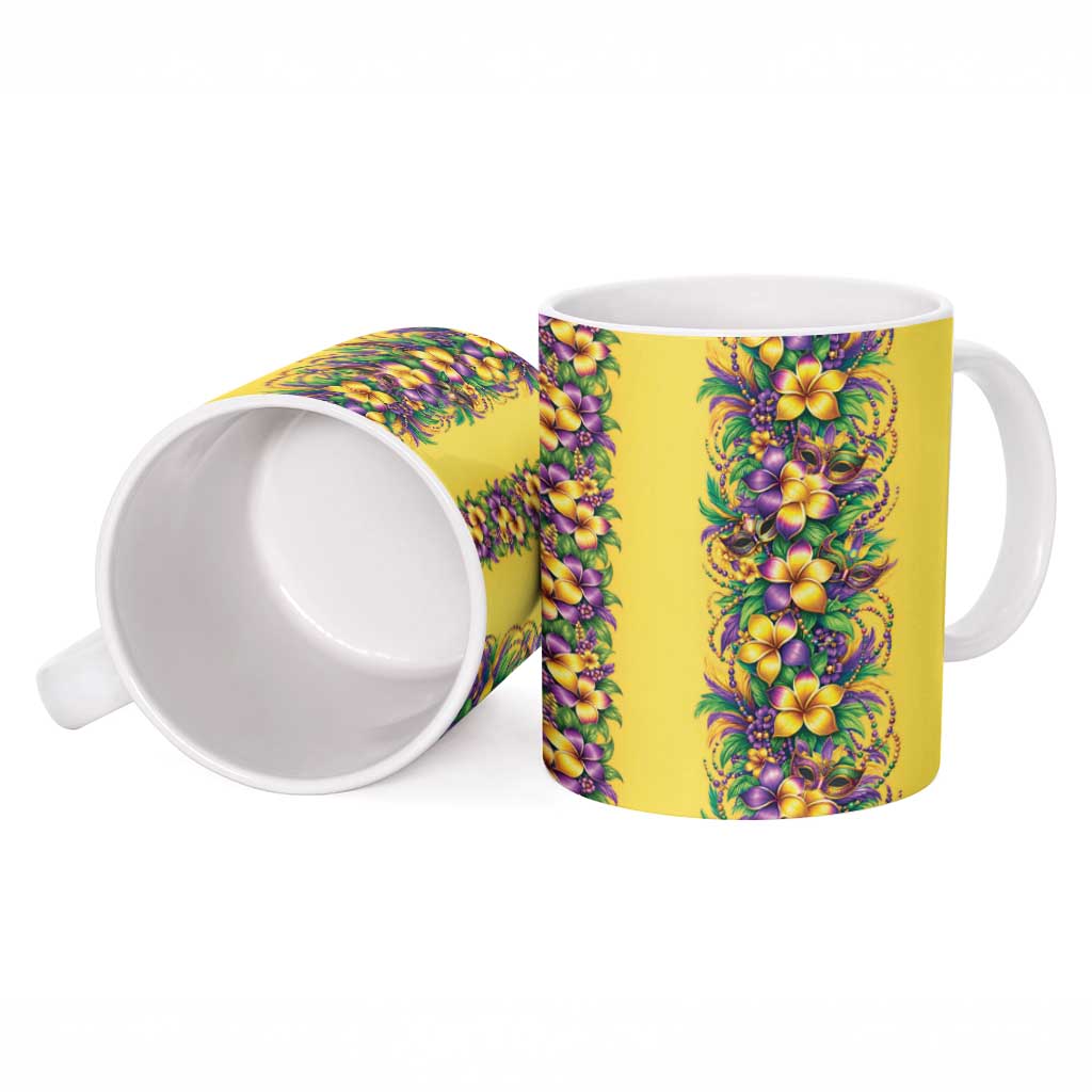 Aloha Hawaii Mardi Gras Ceramic Mug Gold Style LT05 - Polynesian Pride