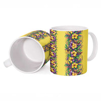 Aloha Hawaii Mardi Gras Ceramic Mug Gold Style LT05 - Polynesian Pride