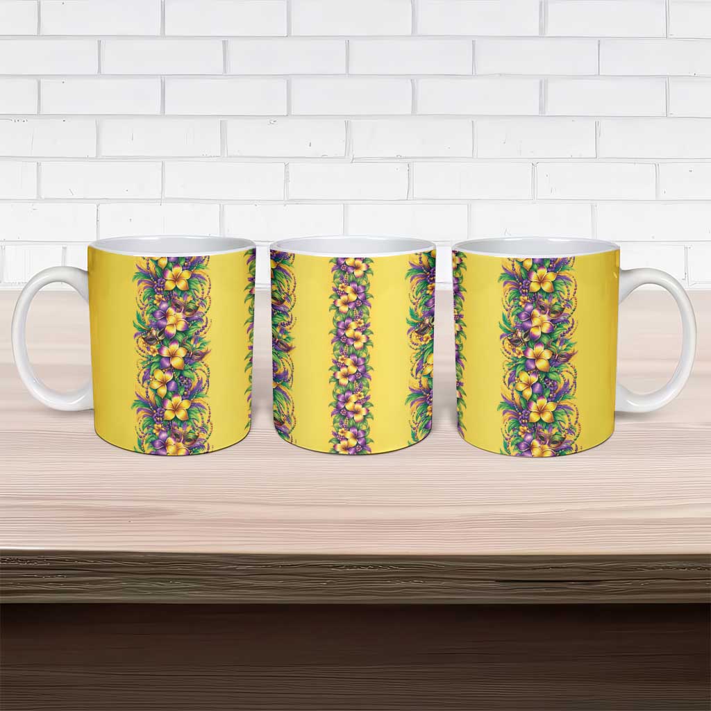 Aloha Hawaii Mardi Gras Ceramic Mug Gold Style LT05 - Polynesian Pride