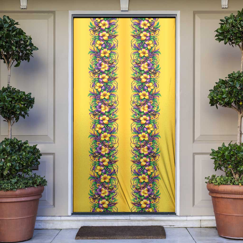 Aloha Hawaii Mardi Gras Door Cover Gold Style LT05 Gold - Polynesian Pride