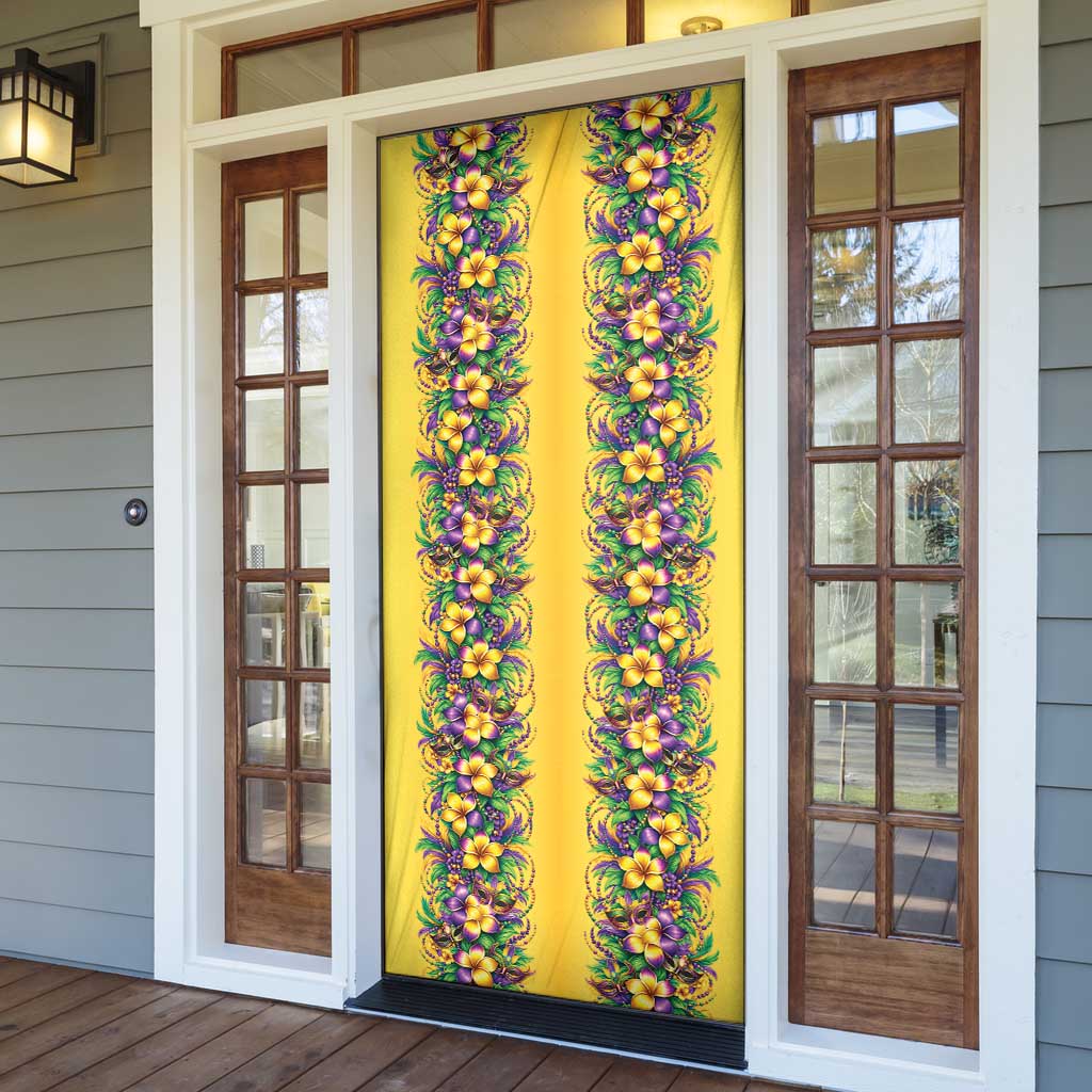 Aloha Hawaii Mardi Gras Door Cover Gold Style LT05 - Polynesian Pride