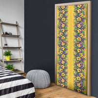 Aloha Hawaii Mardi Gras Door Cover Gold Style LT05 - Polynesian Pride