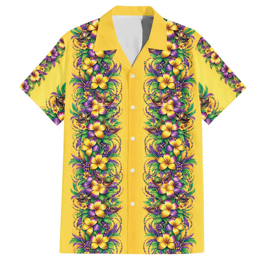 Aloha Hawaii Mardi Gras Hawaiian Shirt Gold Style LT05 Gold - Polynesian Pride