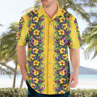 Aloha Hawaii Mardi Gras Hawaiian Shirt Gold Style LT05 - Polynesian Pride