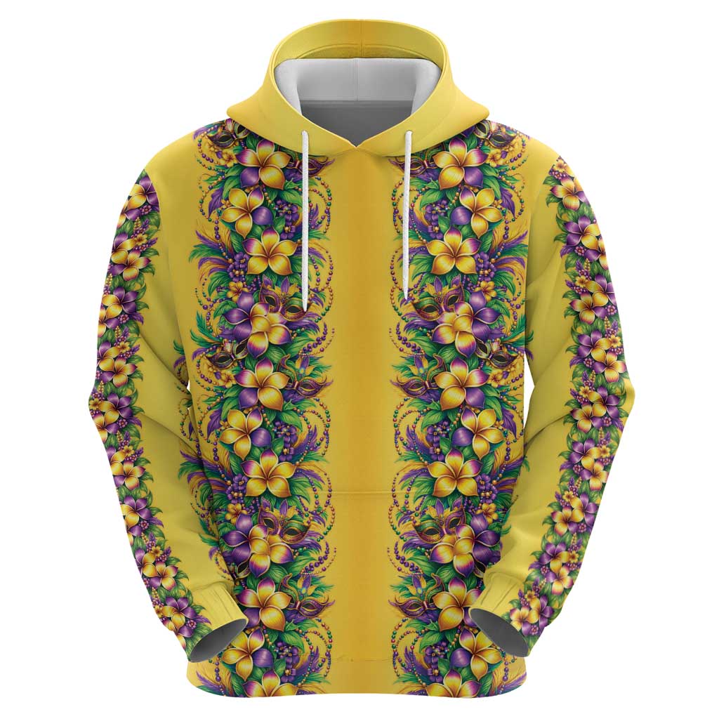 Aloha Hawaii Mardi Gras Hoodie Gold Style LT05 - Polynesian Pride