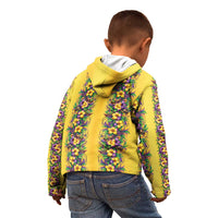 Aloha Hawaii Mardi Gras Kid Hoodie Gold Style