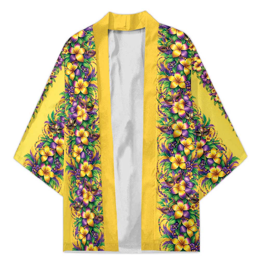 Aloha Hawaii Mardi Gras Kimono Gold Style LT05 Unisex Gold - Polynesian Pride