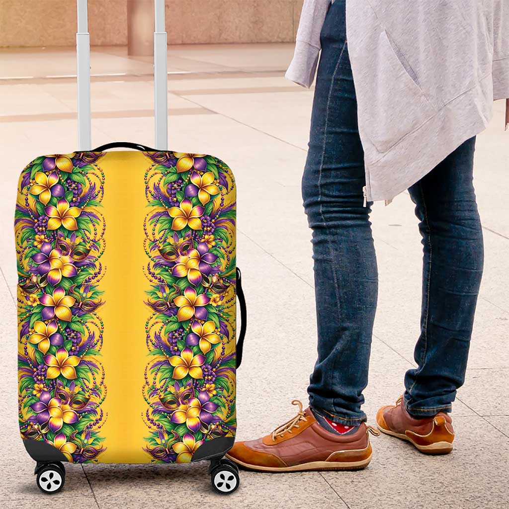 Aloha Hawaii Mardi Gras Luggage Cover Gold Style LT05 Gold - Polynesian Pride