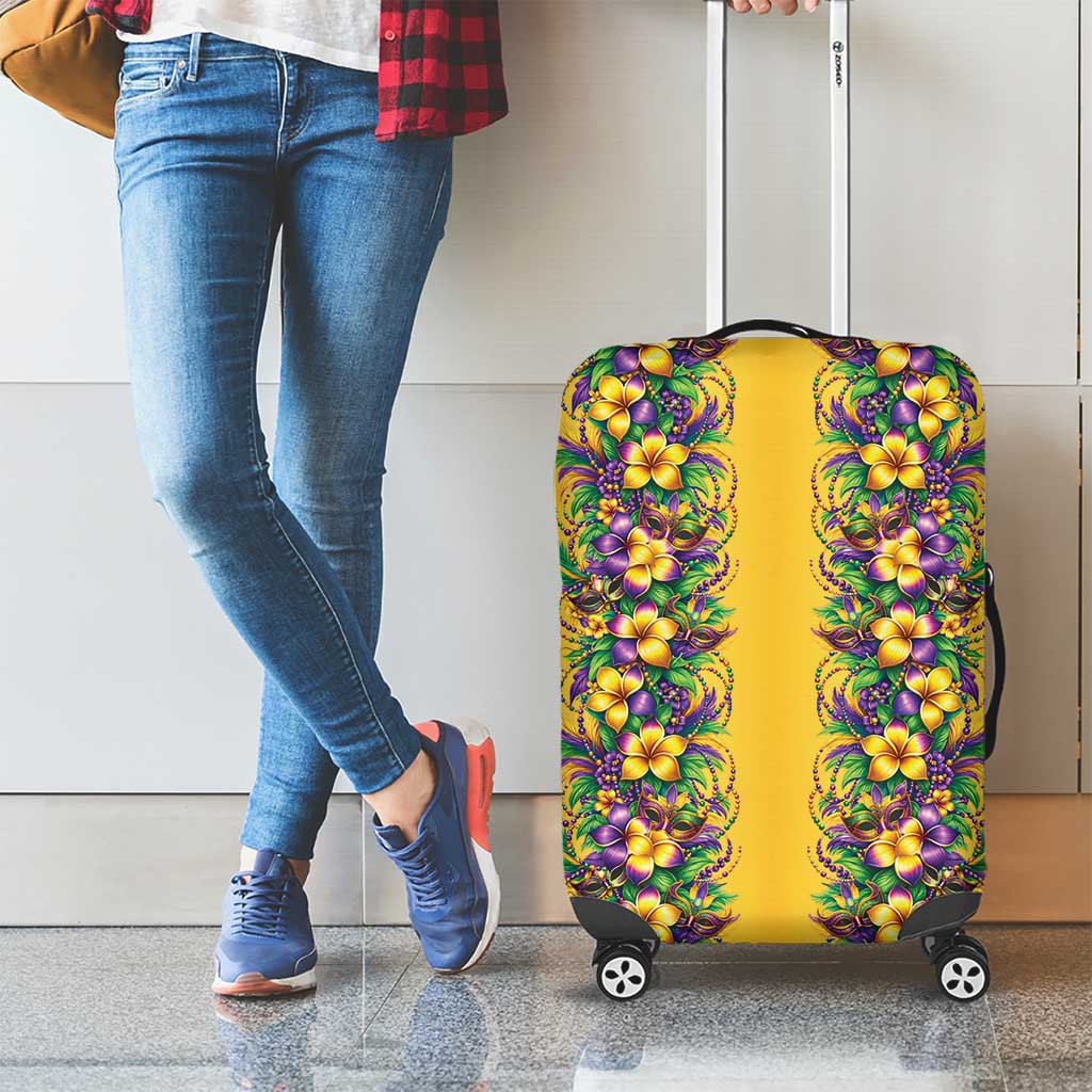 Aloha Hawaii Mardi Gras Luggage Cover Gold Style LT05 - Polynesian Pride