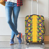Aloha Hawaii Mardi Gras Luggage Cover Gold Style LT05 - Polynesian Pride