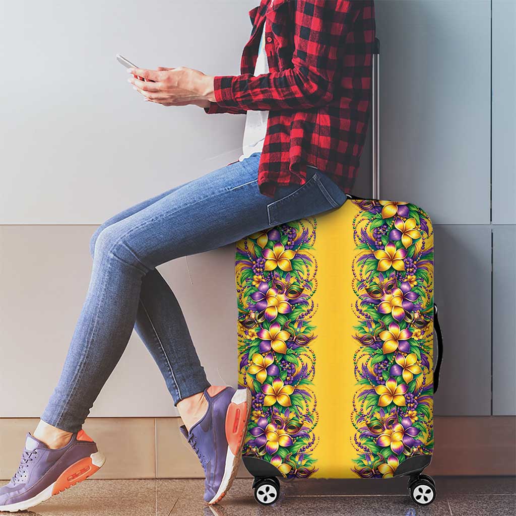 Aloha Hawaii Mardi Gras Luggage Cover Gold Style LT05 - Polynesian Pride