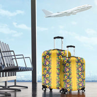 Aloha Hawaii Mardi Gras Luggage Cover Gold Style LT05 - Polynesian Pride