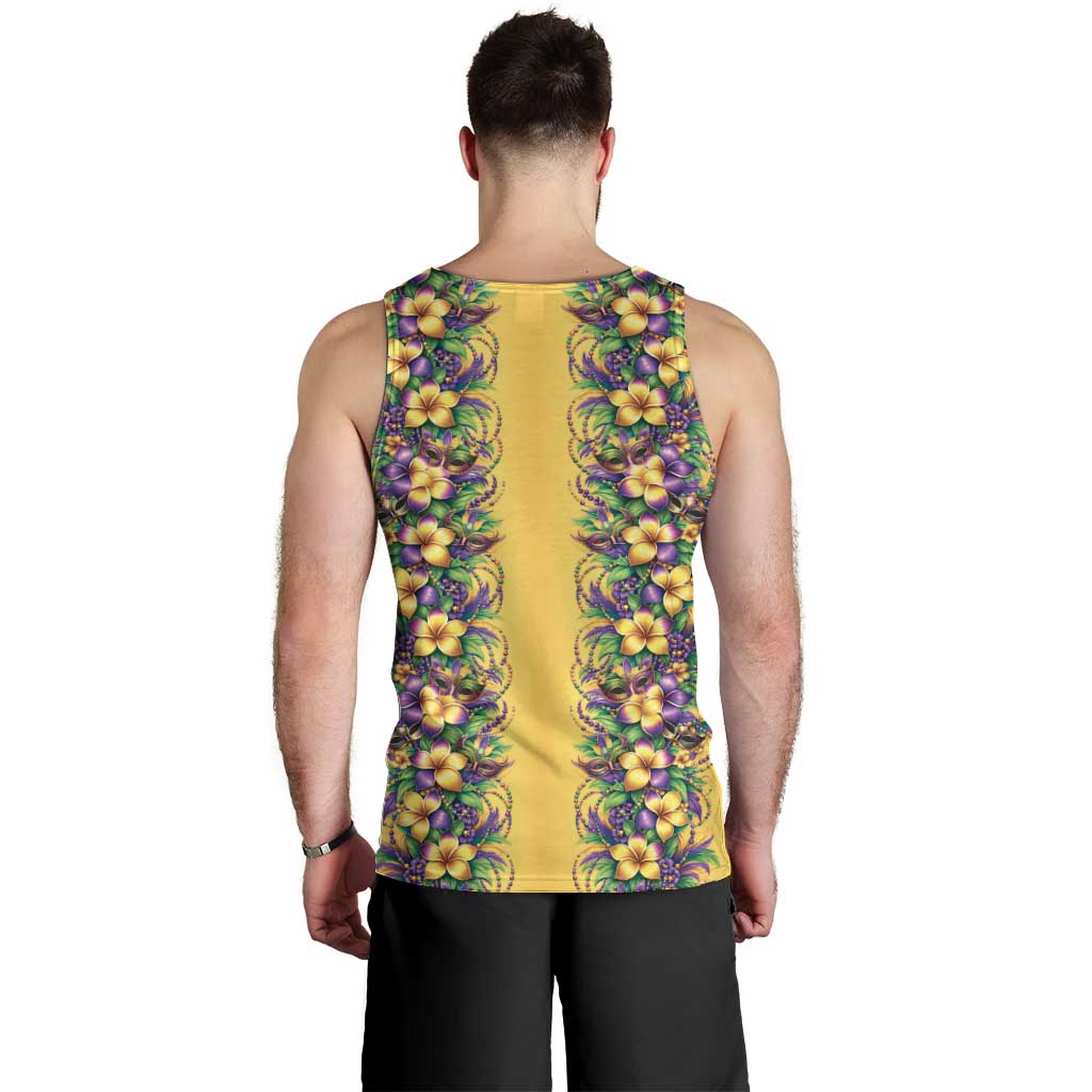Aloha Hawaii Mardi Gras Men Tank Top Gold Style LT05 - Polynesian Pride