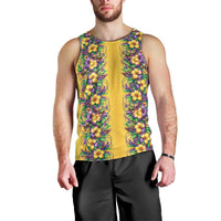 Aloha Hawaii Mardi Gras Men Tank Top Gold Style LT05 - Polynesian Pride
