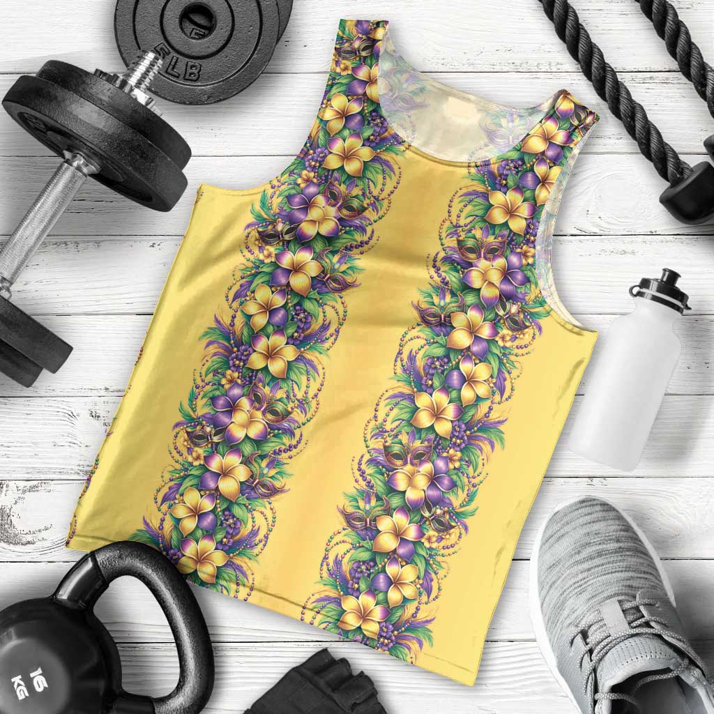 Aloha Hawaii Mardi Gras Men Tank Top Gold Style LT05 - Polynesian Pride