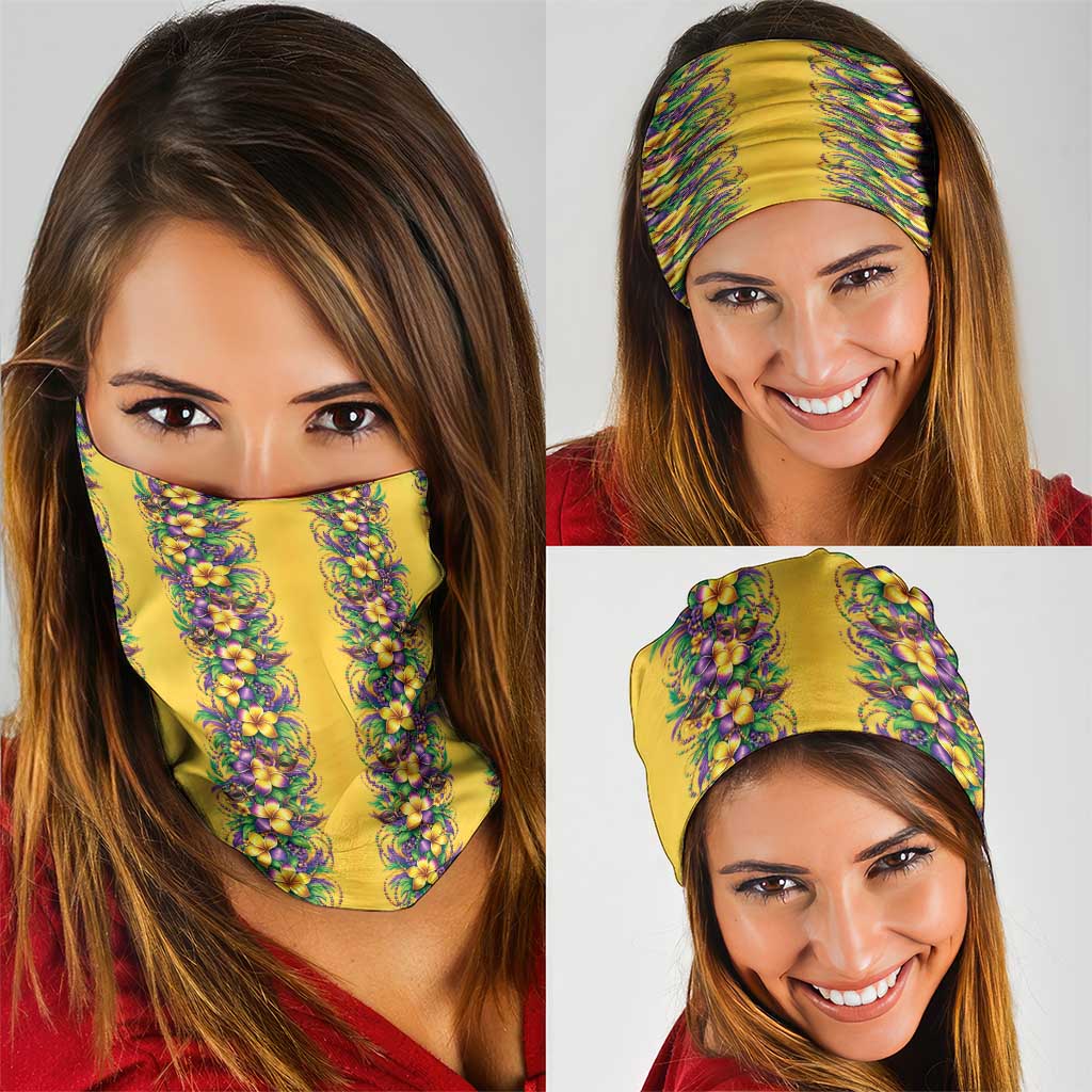 Aloha Hawaii Mardi Gras Neck Gaiter Gold Style LT05 - Polynesian Pride