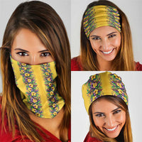 Aloha Hawaii Mardi Gras Neck Gaiter Gold Style LT05 - Polynesian Pride