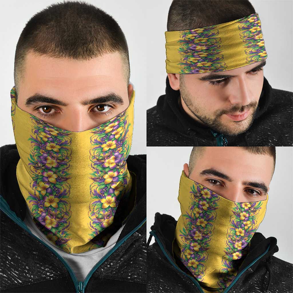 Aloha Hawaii Mardi Gras Neck Gaiter Gold Style LT05 - Polynesian Pride