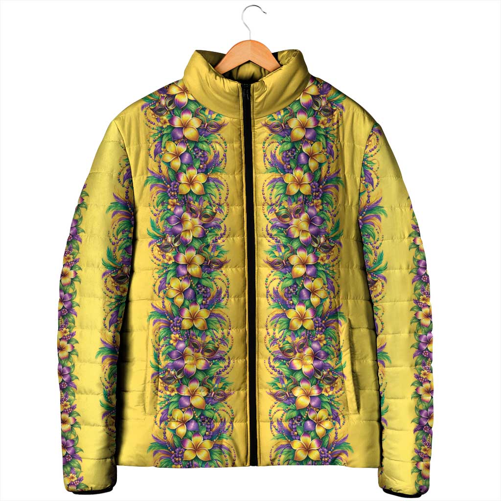Aloha Hawaii Mardi Gras Padded Jacket Gold Style LT05 - Polynesian Pride