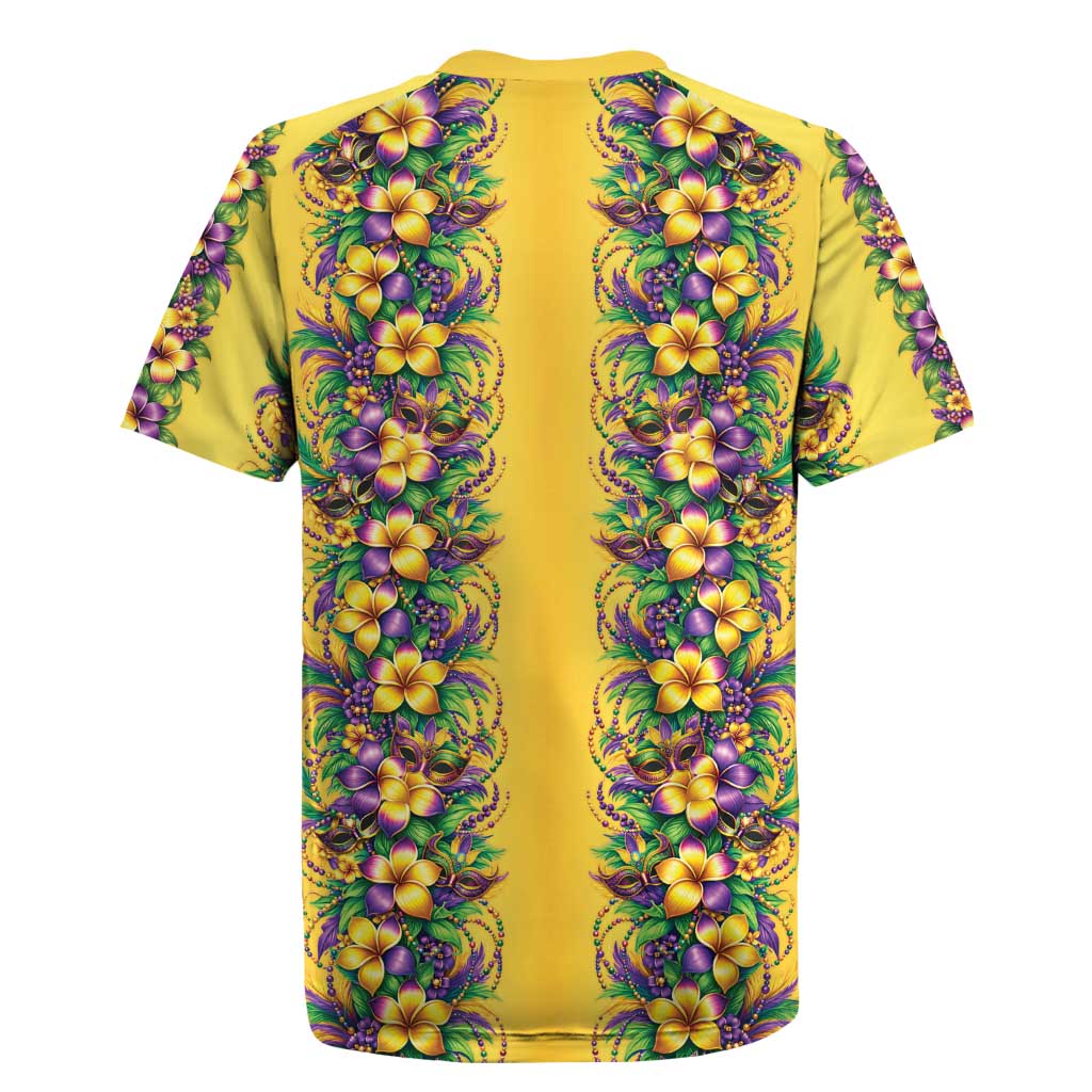 Aloha Hawaii Mardi Gras Rugby Jersey Gold Style LT05 - Polynesian Pride