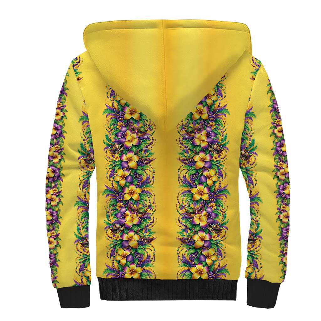 Aloha Hawaii Mardi Gras Sherpa Hoodie Gold Style LT05 - Polynesian Pride