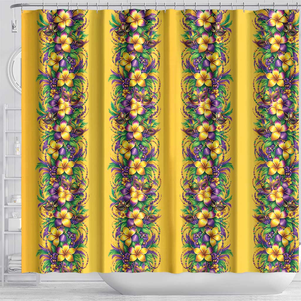 Aloha Hawaii Mardi Gras Shower Curtain Gold Style LT05 - Polynesian Pride
