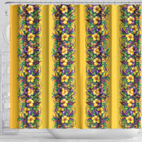Aloha Hawaii Mardi Gras Shower Curtain Gold Style LT05 - Polynesian Pride