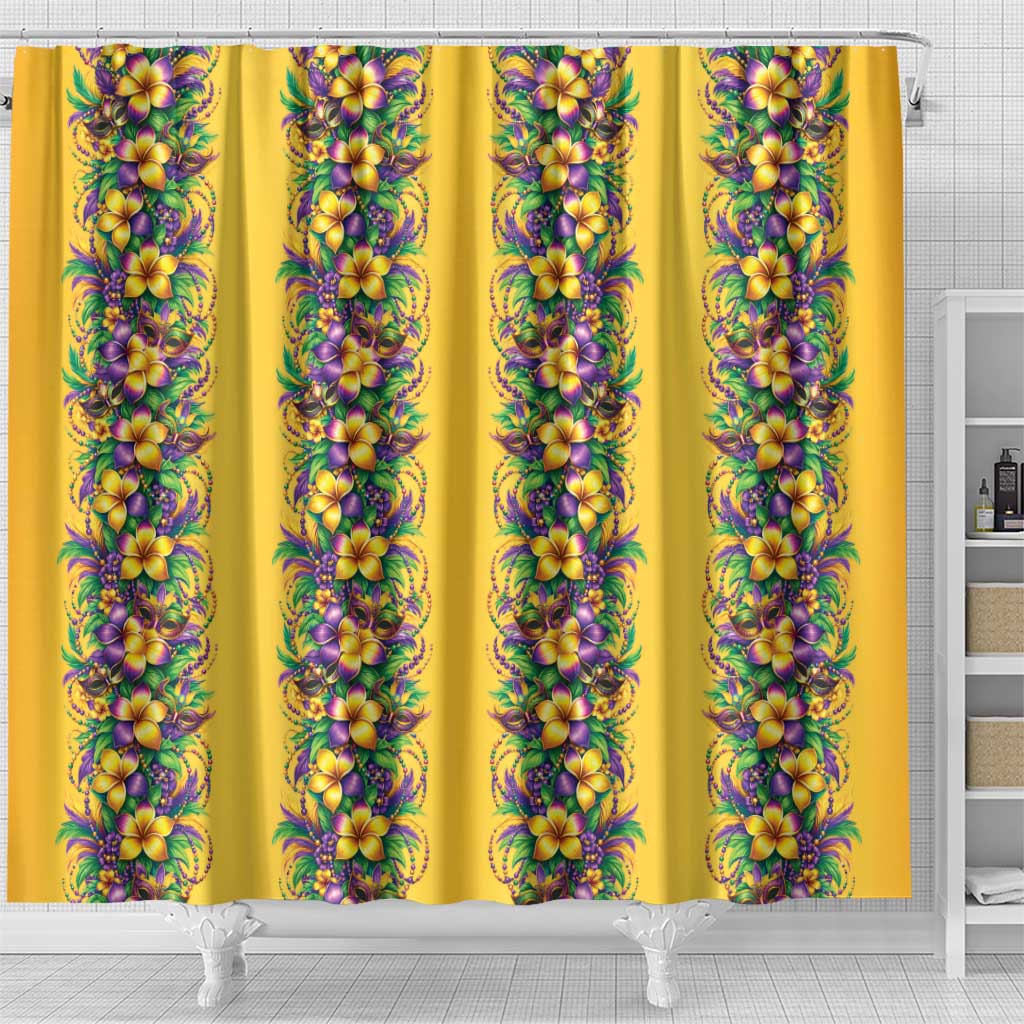 Aloha Hawaii Mardi Gras Shower Curtain Gold Style LT05 - Polynesian Pride