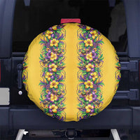 Aloha Hawaii Mardi Gras Spare Tire Cover Gold Style