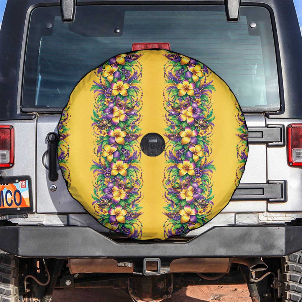 Aloha Hawaii Mardi Gras Spare Tire Cover Gold Style
