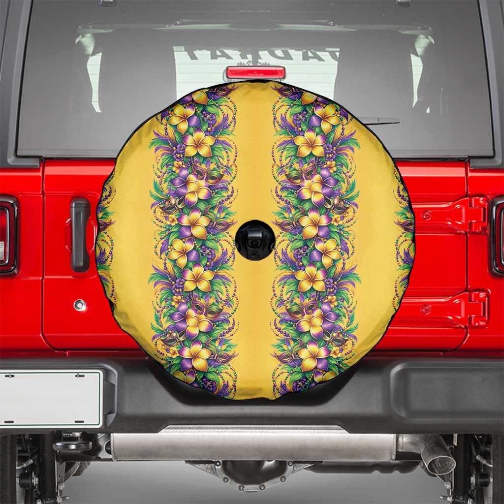 Aloha Hawaii Mardi Gras Spare Tire Cover Gold Style