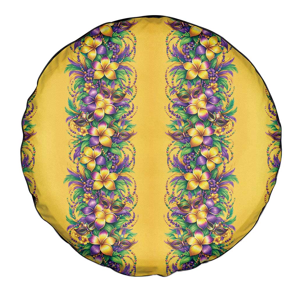Aloha Hawaii Mardi Gras Spare Tire Cover Gold Style