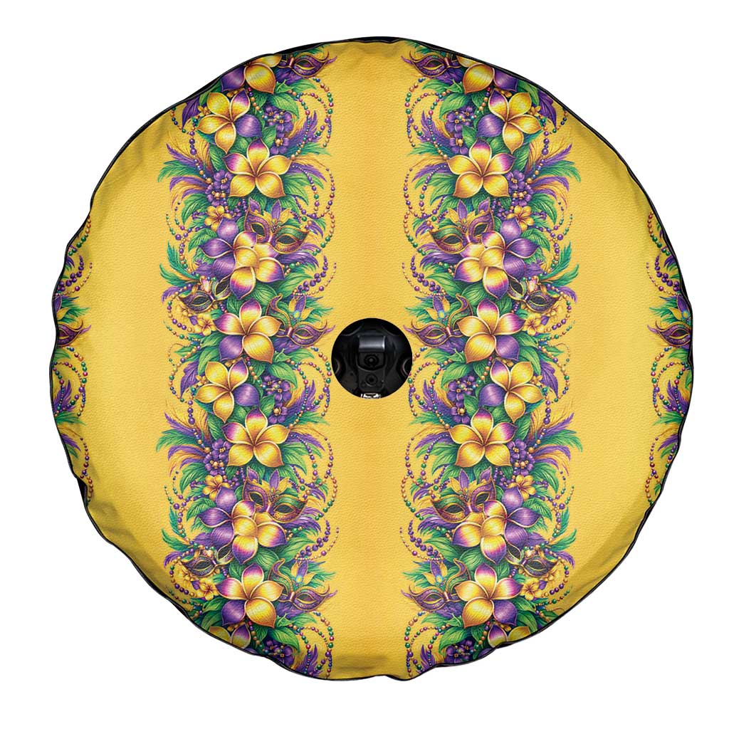 Aloha Hawaii Mardi Gras Spare Tire Cover Gold Style