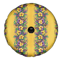 Aloha Hawaii Mardi Gras Spare Tire Cover Gold Style