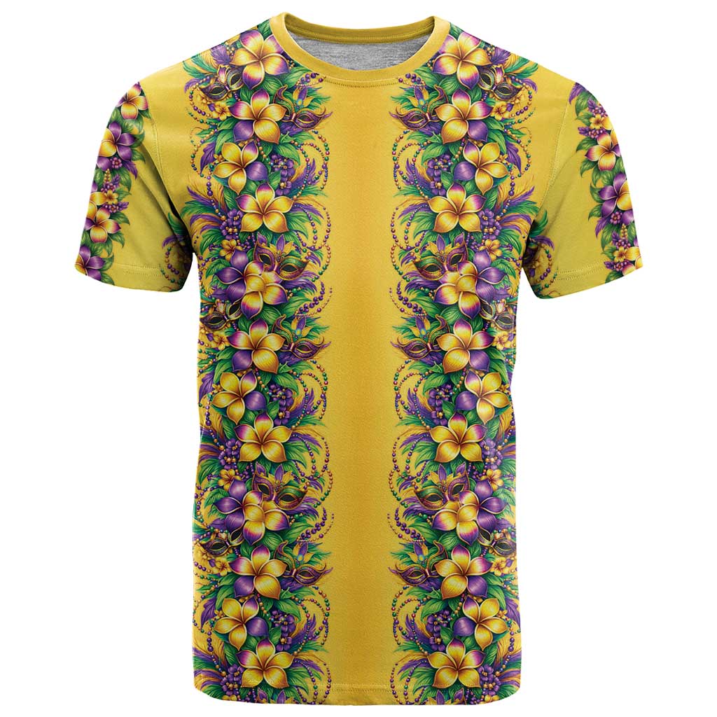 Aloha Hawaii Mardi Gras T Shirt Gold Style LT05 Gold - Polynesian Pride