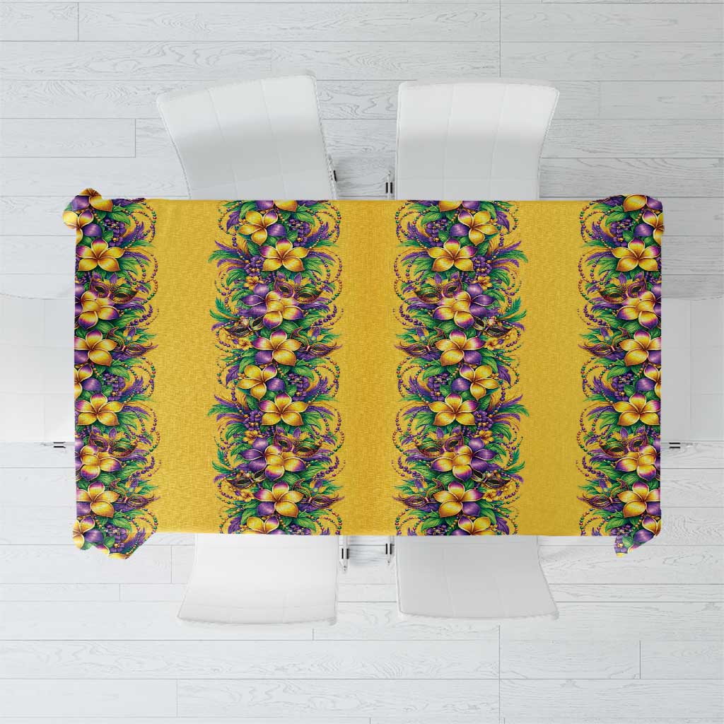 Aloha Hawaii Mardi Gras Tablecloth Gold Style LT05 Gold - Polynesian Pride