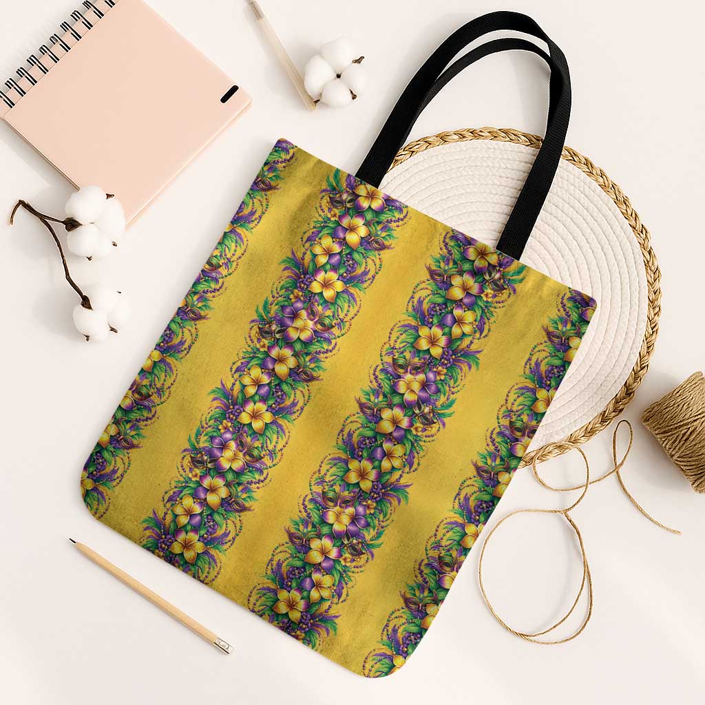 Aloha Hawaii Mardi Gras Tote Bag Gold Style LT05 Black Strap One Size Gold - Polynesian Pride
