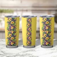 Aloha Hawaii Mardi Gras Tumbler Cup Gold Style LT05 - Polynesian Pride