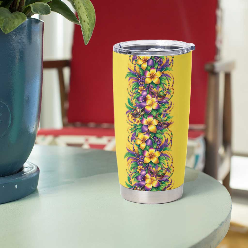 Aloha Hawaii Mardi Gras Tumbler Cup Gold Style LT05 - Polynesian Pride