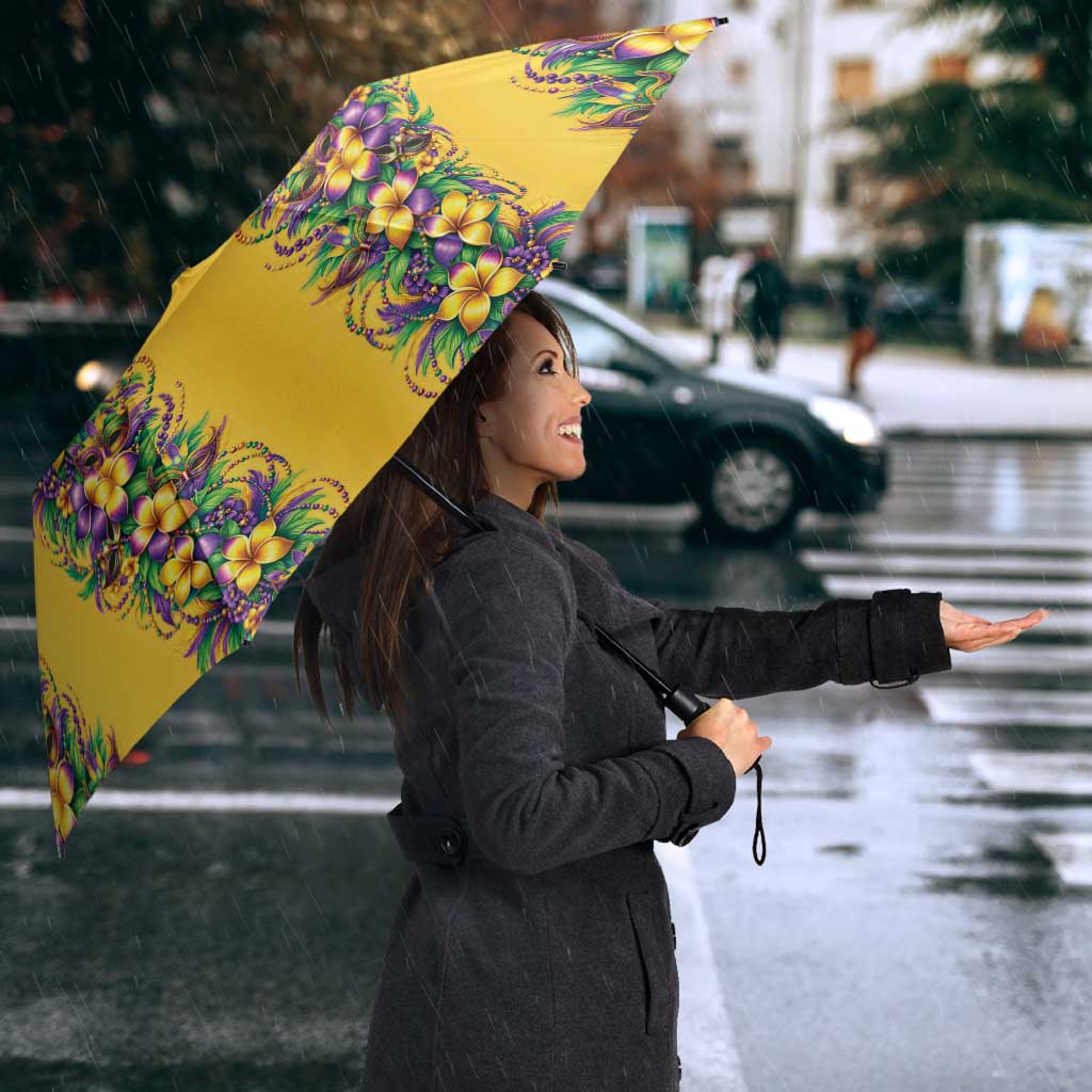 Aloha Hawaii Mardi Gras Umbrella Gold Style