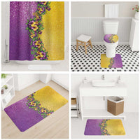 Hawaii Mardi Gras Bathroom Set Plumeria Lei Beads Glitter Style LT05 - Polynesian Pride