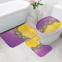 Hawaii Mardi Gras Bathroom Set Plumeria Lei Beads Glitter Style LT05 - Polynesian Pride