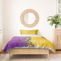 Hawaii Mardi Gras Bedding Set Plumeria Lei Beads Glitter Style LT05 - Polynesian Pride