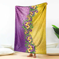 Hawaii Mardi Gras Blanket Plumeria Lei Beads Glitter Style LT05 - Polynesian Pride