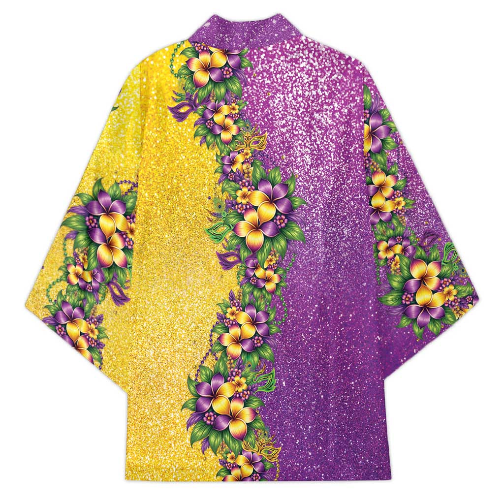 Hawaii Mardi Gras Kimono Plumeria Lei Beads Glitter Style LT05 - Polynesian Pride