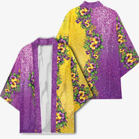 Hawaii Mardi Gras Kimono Plumeria Lei Beads Glitter Style LT05 - Polynesian Pride
